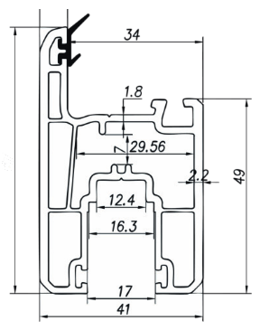 67mm Sliding Sash